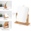 360-Degree Rotating Wooden Table Vanity Mirror, 22 x 23.5 cm Rectangular Makeup/Shaving Mirror with Stand 5