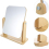 360-Degree Rotating Wooden Table Vanity Mirror, 22 x 23.5 cm Rectangular Makeup/Shaving Mirror with Stand 7