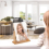 360-Degree Rotating Wooden Table Vanity Mirror, 22 x 23.5 cm Rectangular Makeup/Shaving Mirror with Stand 2