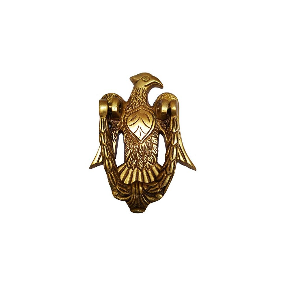 Brass Door Knocker: Antique Eagle Hawk Gate Handle (11593) 5014286079679