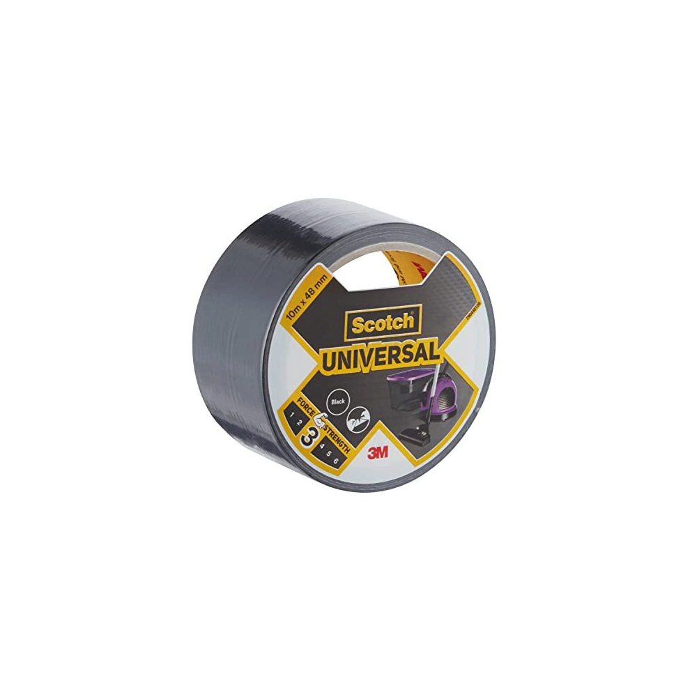 Universal Duct Tape Black 2904, 10 m x 48 mm