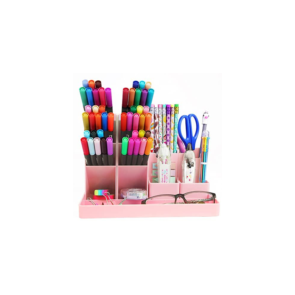 Desk Organiser, Multi-Functional Stationery Organizer, Pen Holder Storage Box Desk Tidy Pen Holder Desktop Storage Organizer for School Home Office-image-OPC-PD786JN-NEW
