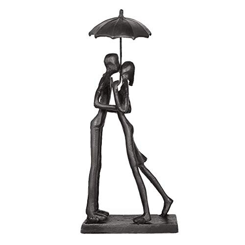 Affectionate Couple Art Iron Sculpture, Passionate Love Statue Romantic ...