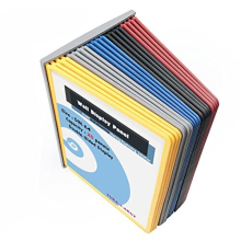 Wall Display Panel System 20 Panels A4, Wall Lectern Display Panel Display Board System, for Storing Consultation and Presentation Documents. Assorted