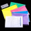 Plastic Wallets Folder - 12 Pack A4 Clear Document Folders Plastic Popper Wallet with Button Closure (Green) 6