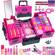 Kids Makeup Sets For Girls - 52PCS Girls Toys Children Makeup Set Washable Make Up Set for Little Girls,Princess Play Games Kids Toys Presents,Teenage