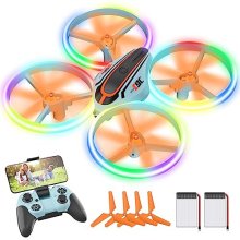 i9C Drone with Camera for Kids Adults, Christmas Gifts Toys FPV Drone for Boys Girls,Cool Stuff RC Quadcopter with Colorful Lights,Headless