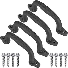 Set of 4 Safety Playground Handles,Swing Set Kids Safety Hand Grips for Playset, Climbing Frame, Play House,Climbing Frame, Play House Handles(Black)
