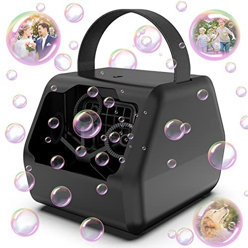 Bubble Machine HassoKon Professional Bubble Maker Toy 8000 Bubbles Min Electric Bubble Toy for Kids Parties gathering birthday wedding scene