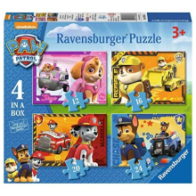Paw Patrol - 4 in Box (12, 16, 20, 24 piece) Jigsaw Puzzles for Kids age 3 years and up