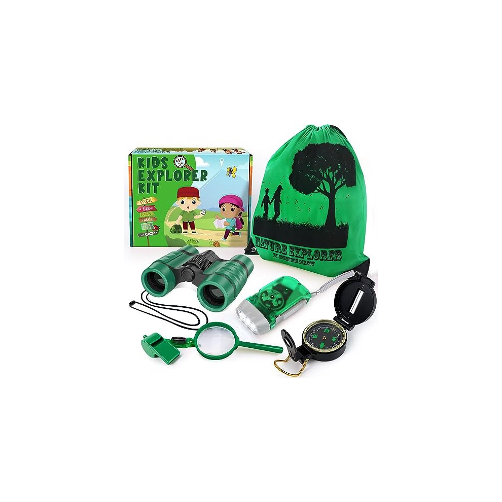 Kids Explorer Kit - Adventure Kit for Kids, Outdoor Explorer Kit with Binoculars, Summer Outdoor Toys for Kids ages 4-8