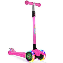 A5 Deluxe Scooter for Kids Age 3-12, 3 Wheel Scooter for Toddlers Girls Boys, Kick Scooter with 4 Adjustable Height, Lean to Steer, Light up Wheels,