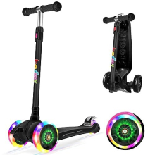 A5 Deluxe Scooter for Kids Age 3-12, 3 Wheel Scooter for Toddlers Girls Boys, Kick Scooter with 4 Adjustable Height, Lean to Steer, Light up Wheels,
