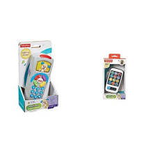 887961256321 Laugh and Learn Puppy's Remote, Electronic Educational Toddler Toy & 900 BHC01 Smart Phone Laugh and Learn Electronic Speaking Kids Role