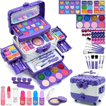Kids Makeup Sets Girls Toys - unicorn gifts for girls Washable Make Up Starter Kit, Childrens Princess Pretend Play Games kids Toys Presents, Little