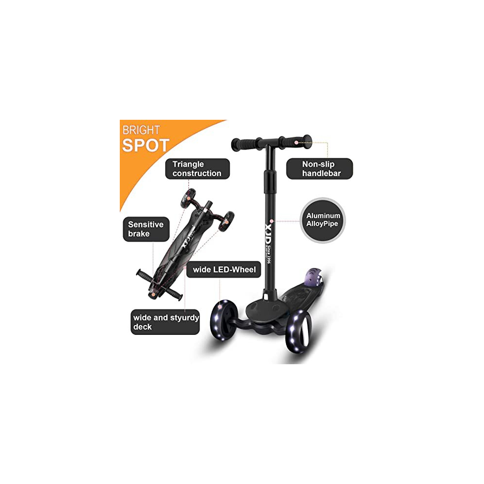 3-wheel-kids-scooter-age-2-8-toddler-scooters-adjustable-height-handle-with-pu-flashing-wheels-for-boys-girls-children--black