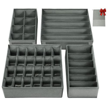 Underwear Drawer Organiser Divider – clothes drawer Organisers Bedroom storage boxes for Bras, Underwear, Socks, Ties, Baby cloths, wardrobe clothes