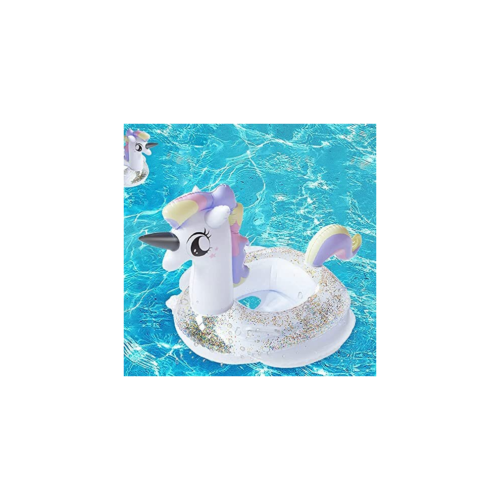 Mciskin Unicorn Mermaid Flamingo Dinosaur Baby Swimming Floats,Baby Inflatable Seat Boat,Toddler Pool Floats,Kids Inflatable Float Raft With Handle,Bathtub
