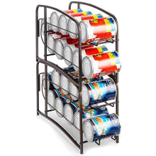 2 Pack Stackable Can Rack Holder, Can Organizer for Fridge Kitchen Cupboard, Can Holder Storage Rack for Counter-Top, Pantry Organizers and Storage,