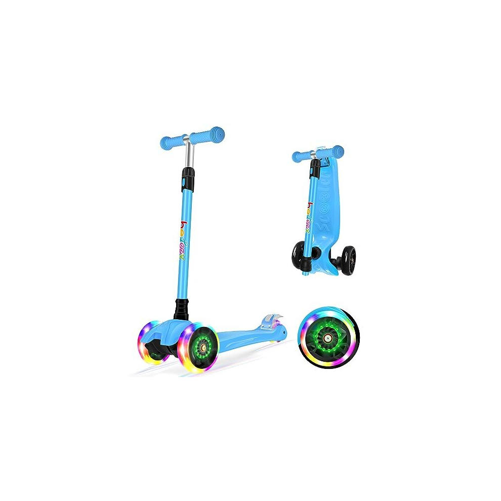Photos - Scooter A5 Deluxe  for Kids Age 3-12, 3 Wheel  for Toddlers Girls Boys, Kick  with 4 Adjustable Height, Lean to