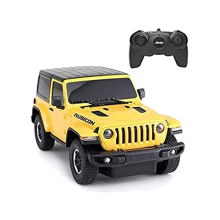 Jeep Wrangler JL 1:24 RC Toy Car, Remote Control Car, yellow, for Kids Girls Toddlers