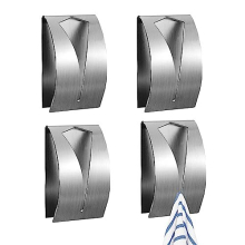4 Pcs Tea Towel Holders Self Adhesive,Grabber Stainless Steel Tea Towel Stick on Hooks,Sticky Wall Hooks for Hand Towel Holder Push and Grip,Kitchen