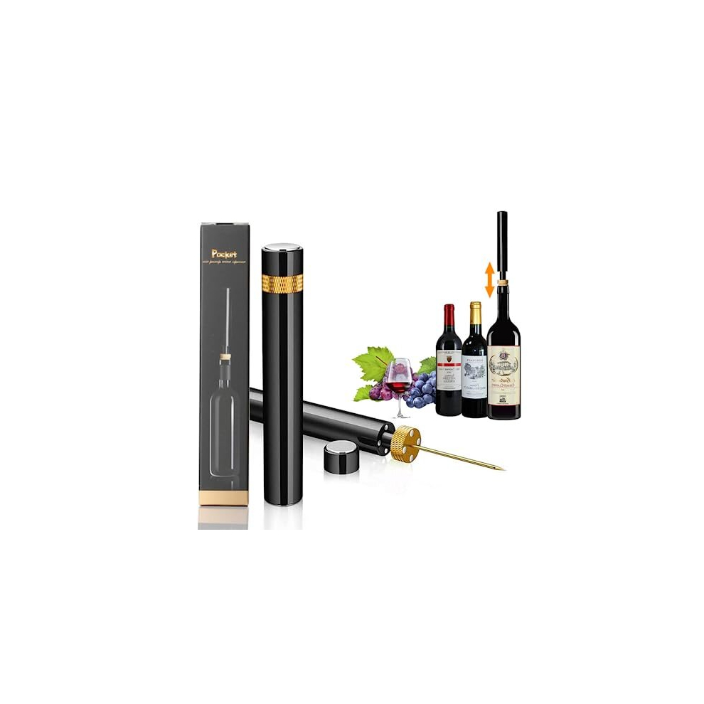 Wine Bottle Openers Air Pressure Pump Bottle Opener Wine Cork Opener Fast Corkscrew Great Gift for Wine Lovers(Gold)
