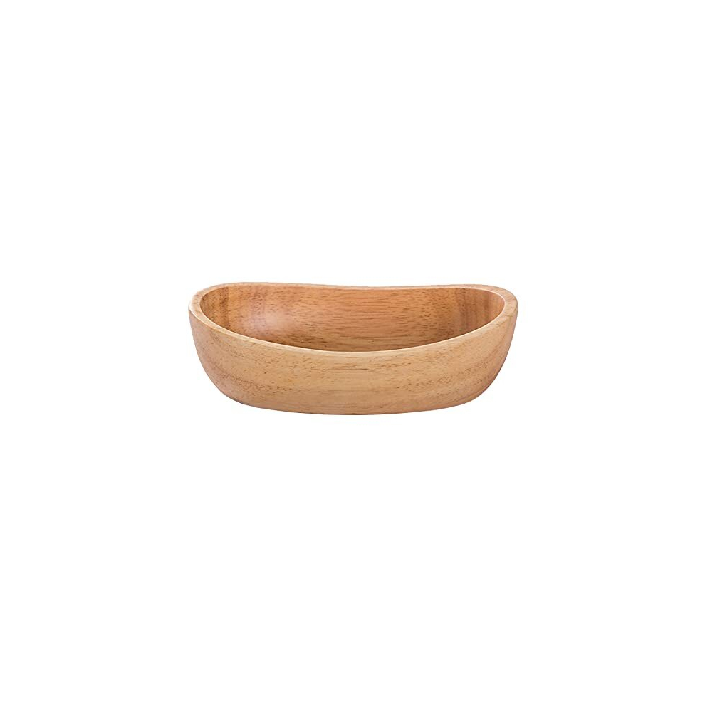 Wooden Bowl, Serving Bowl, Fruit Bowl, Salad Bowl, Boat Shaped Bowl, Snack Bowl, Bread Storage Bowl, Oval Antique Fruit Plate Fruit Holder Dessert