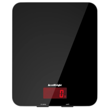 201 Digital Kitchen Scales with Tempered Glass Platform Electronic Weighing Food Scale with Backlit LCD Display Multifunctional, for Office School