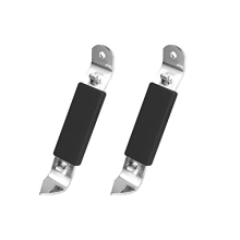 2pcs Magnetic Bottle Openers with Magnet, Stainless Steel Bottle Opener Manual Bottle Punch Can Opener for Beer Bottles Cans Beverages (Black)