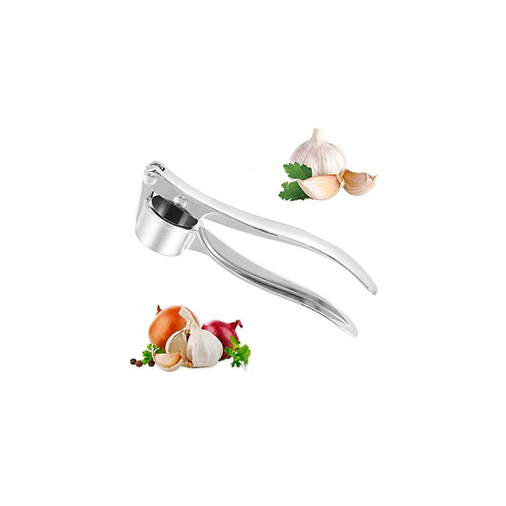 Geekbox Garlic Crusher Garlic Press Garlic Mincer Ginger - Chopper Peeler Professional Kitchen Stainless Steel Garlic Crusher, Grinder & Rocker Dishwasher