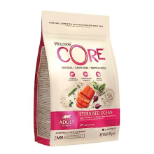 Sterilised Ocean, Dry Cat Food, Cat Food Dry for Sterilised Cats, Grain Free, High Meat Content, Salmon & Tuna, 300 g