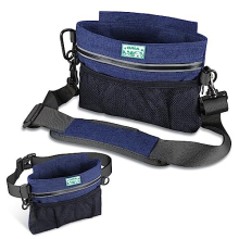 Dog Treat Training Pouch, Magnetic Closure Pet Food Bag, Dog Training Waist Bag with Removable Inner Pocket, Built-in Poop Bag Dispenser, Perfect for