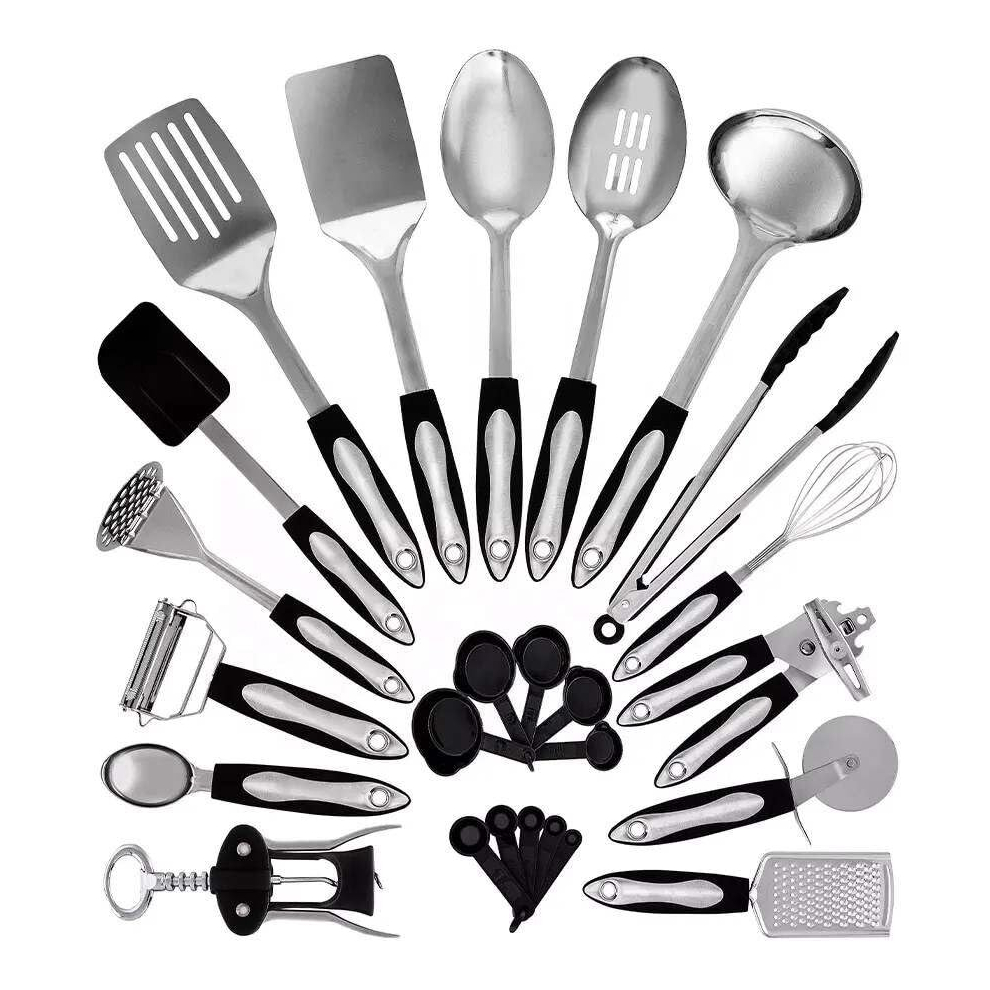 25 Piece Kitchen Utensils Set, Stainless Steel, Cooking Set, L-SOV