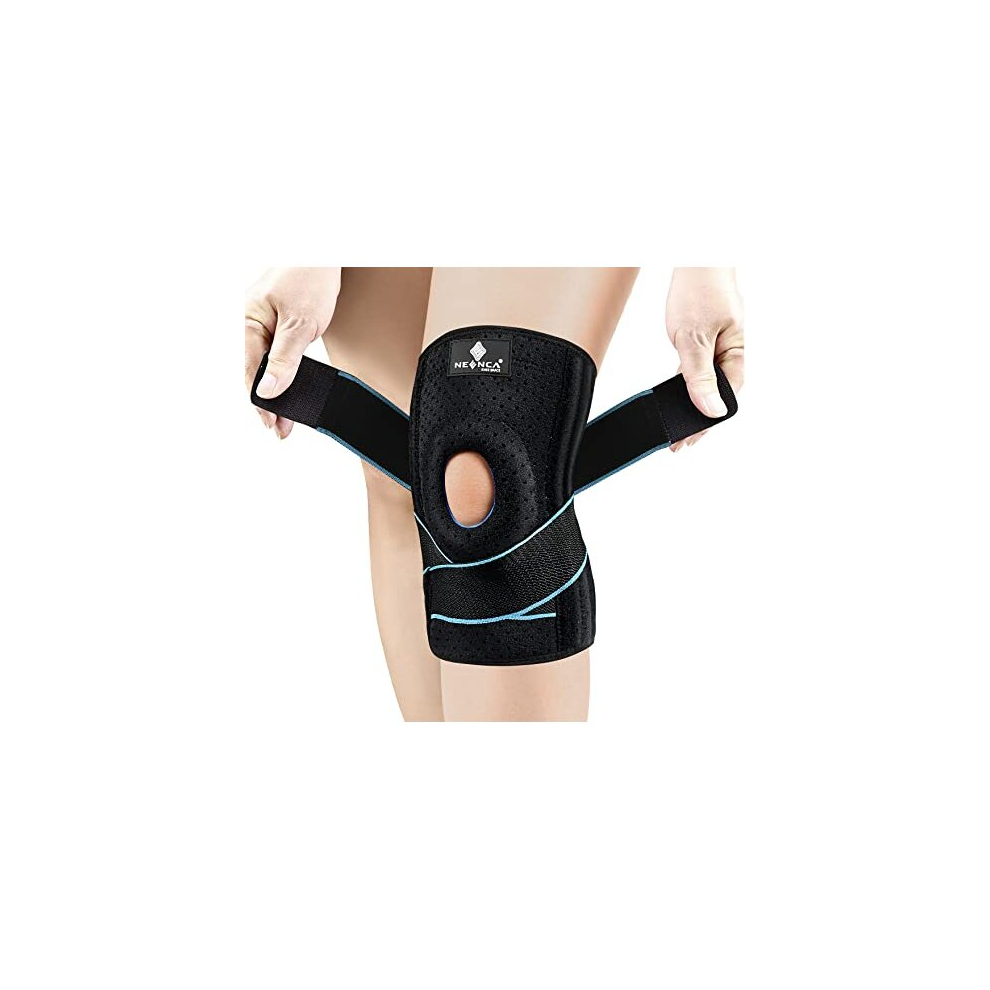 Neenca Knee Brace With Side Stabilizers & Patella Gel Pads, Adjustable Compression Knee Support Braces For Knee Pain, Meniscus Tear,Acl,Mcl,Arthritis, Joint