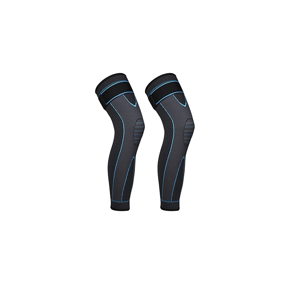 Thx4COPPER 1 Pair Full Leg Compression Sleeves,Anti Slip Long Knee