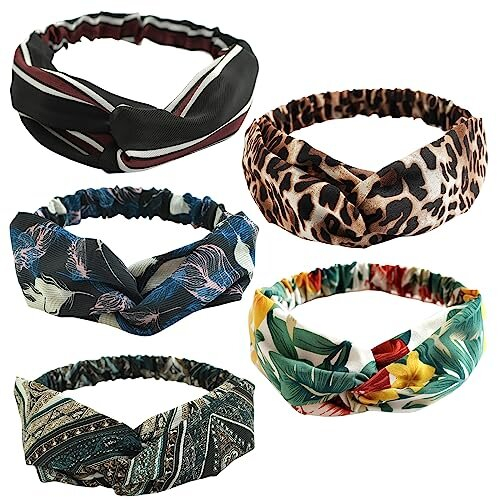 Headband Knot Maonet Headbands Fashion Women Turban Twist Knot Headwrap Twisted Knotted Elastic Hairband Elastic Bands Accessories (C) In | Whizz Cupcake Makers Women Turbans - Foto 5