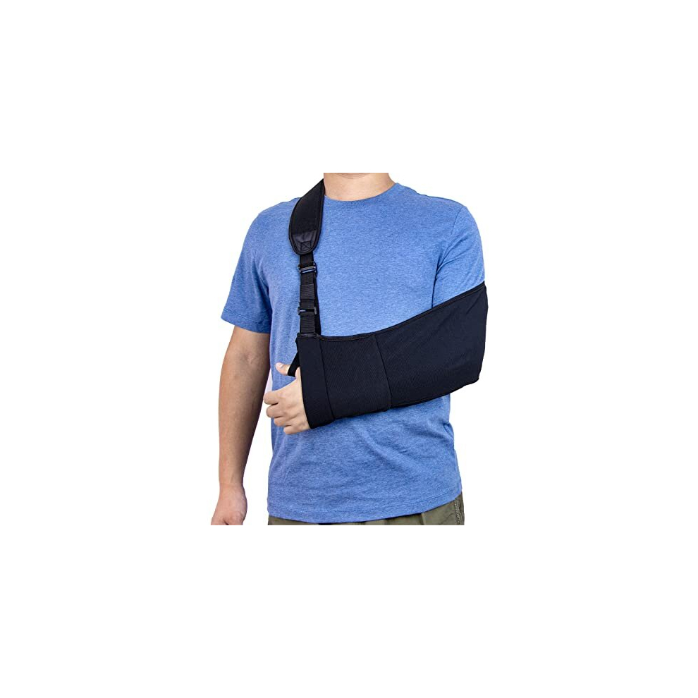 Photos - Braces / Splint / Support Universal Arm Sling Elastic Adjustable Shoulder Immobiliser Support with Foam Neck Pad for Right Left for Wrist Hand Elbow A