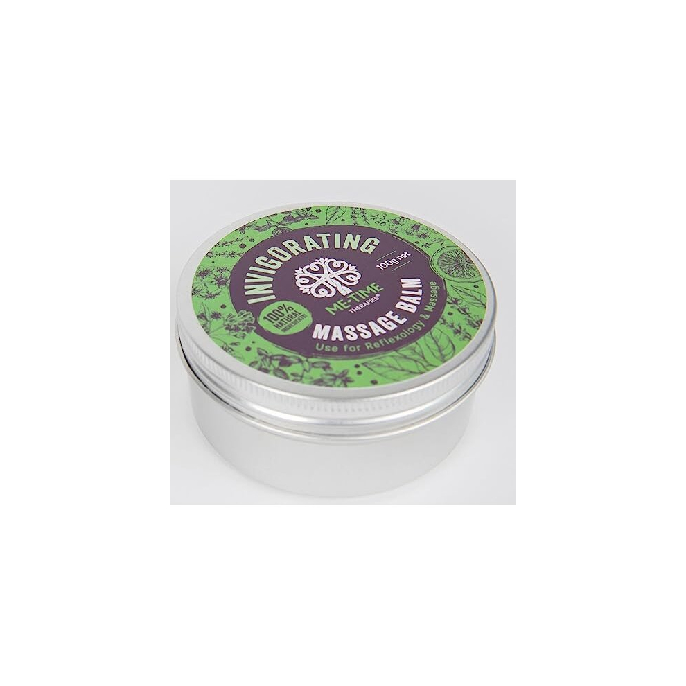 Me-Time Therapies Orange Me Time Massage Balm (Invigorating), Reflexology Wax, Balm (Aromatherapy Citrus Oils-Bergamot, Lemon, & Grapefruit)100G