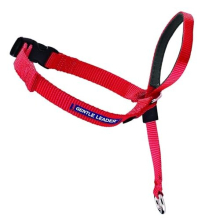 Gentle Leader Headcollar, No-Pull Dog Collar – Perfect for Leash & Harness Training – Stops Pets from Pulling and Choking on Walks – Large, Red