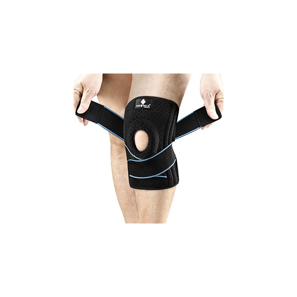 Neenca Knee Brace With Side Stabilizers & Patella Gel Pads, Adjustable Compression Knee Support Braces For Knee Pain, Meniscus Tear,Acl,Mcl,Arthritis, Joint