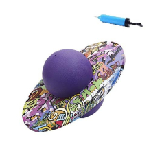 Thicken Balance Jump Board Ball Hopper Fitness Ball Pogo Jumping Exercise Bouncing Ball Hopping Toy Explosion-proof Jumping Ball Platform Fitness Ball