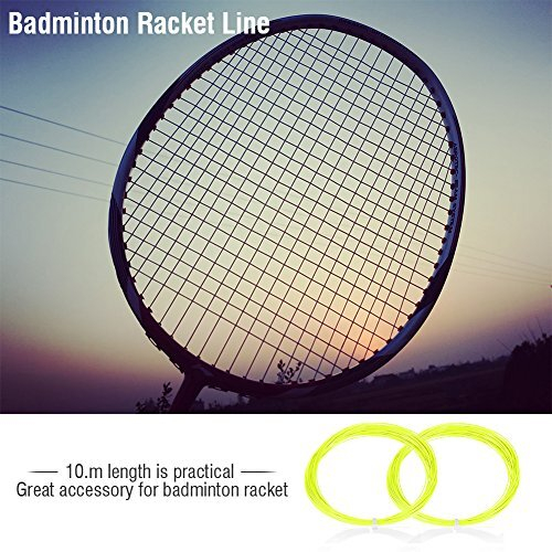 Badminton String, 10M Badminton Racquet String Nylon Racket Line Badminton Accessory(Fluorescent Green) 2