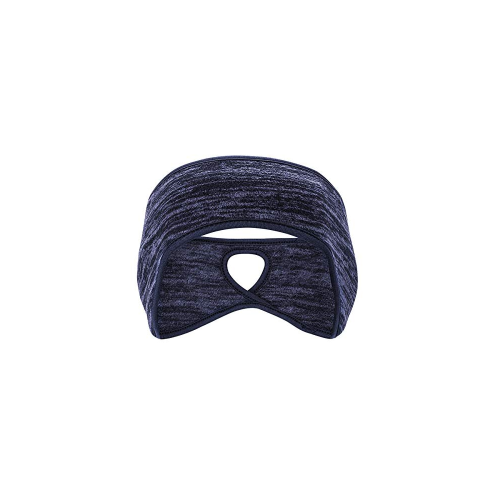 2 Pieces Running Headband Fleece Ear Warmers Headband with Ponytail Hole Thermal Ear Muffs for Sports Running Cycling Winter Headbands for Women