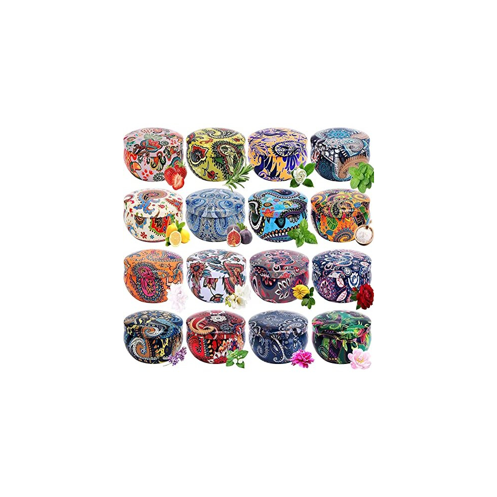 16Pcs Scented Candles Gifts Sets for Women 2.5Â Oz SoyÂ WaxÂ TravelÂ TinÂ JarÂ Candles for Home Scented Candles Gifts for WomenÂ BathÂ YogaÂ Mother's?-image-OPC-PD78HJC-NEW