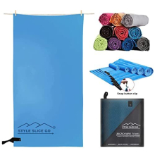 Microfibre Towel Quick dry Lightweight Absorbent Travel Towel Sports Beach Gym Swimming Camping Hiking Drying Pets Small Medium Large X-Large (Light