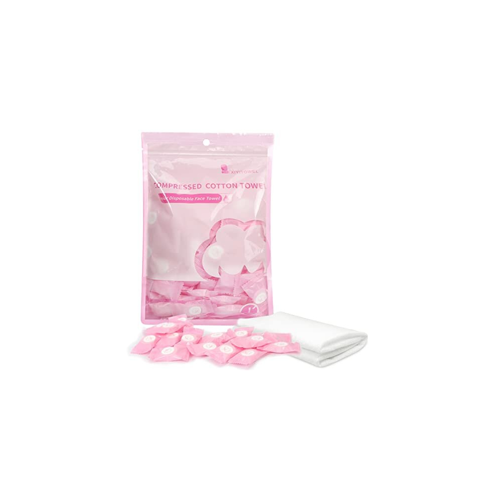 Compressed Towels, 100PCS Portable Disposable Compressed Cotton Toilet Paper Tablets Small Coin Tissue Soft Facial Compressed Washcloth Hand Wipes for