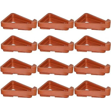 12 Pcs Flower/Plant Pot Feet, Invisible Pot Risers Triangle Toes Lifters Plastic Planters Stand for Better Water Drainage, Flower Pot Rack Indoor and