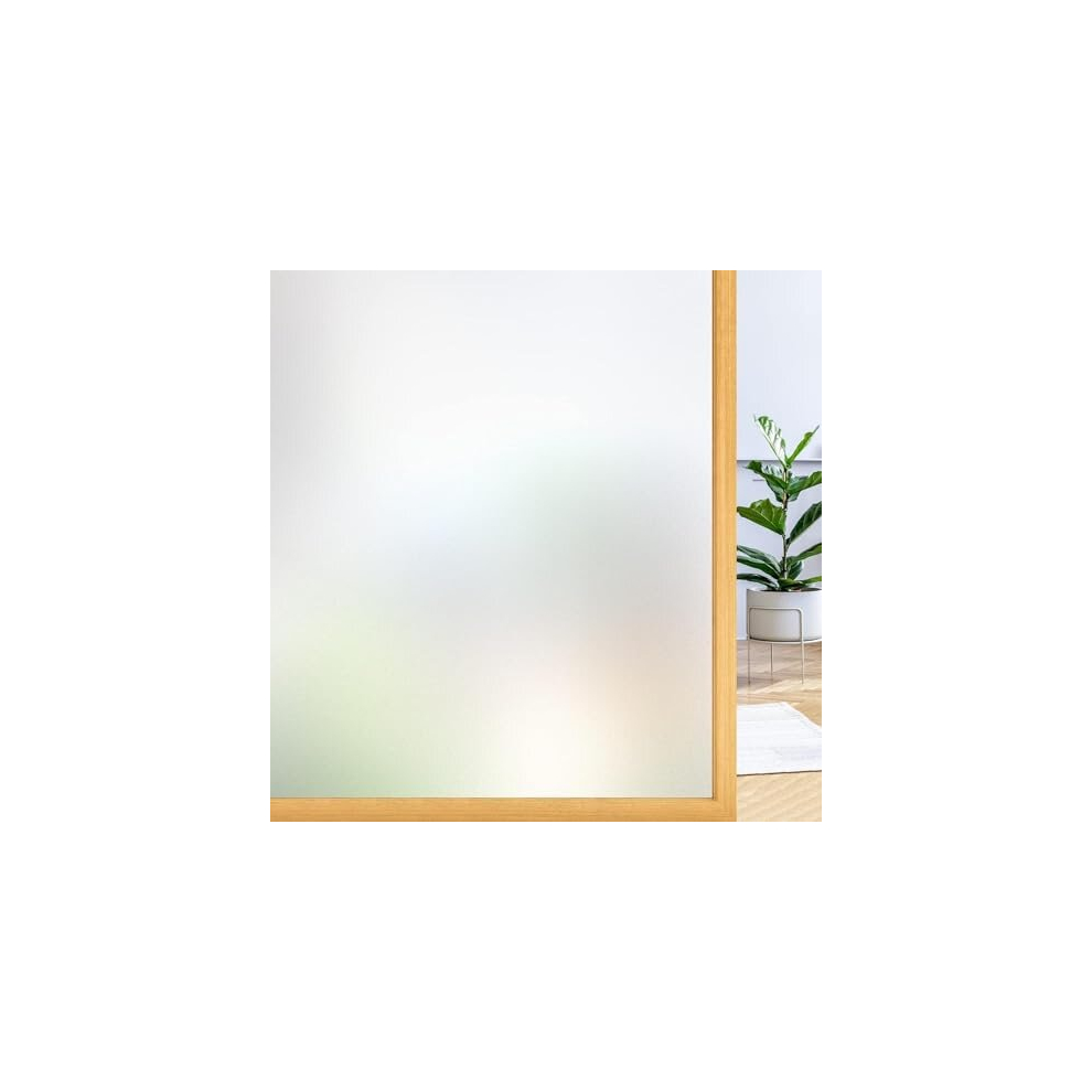 Window Film Privacy Film for Glass Windows, Frosted Window Film Self Adhesive Roll Static Cling without Glue, Removable Opaque Window Film Anti UV for