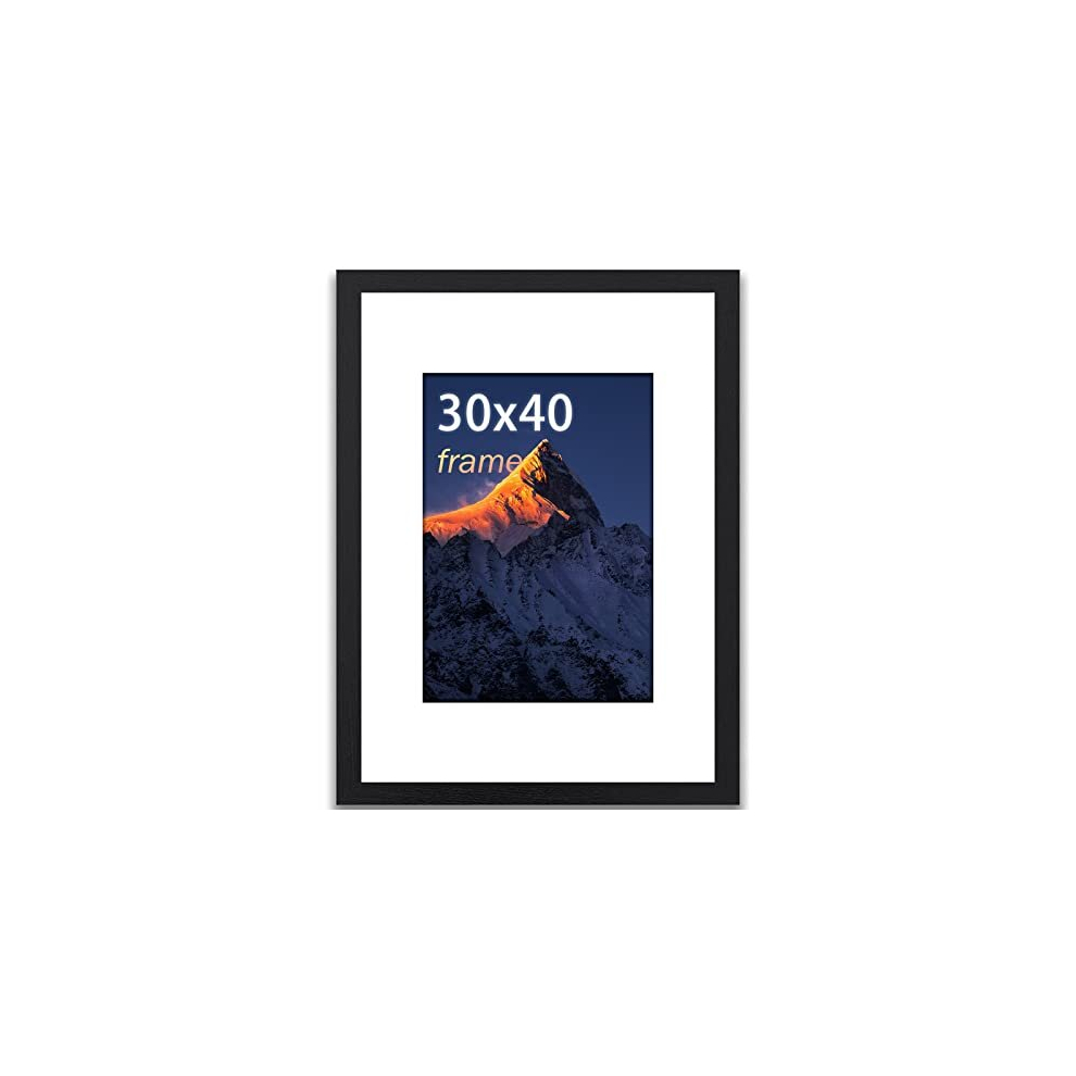 Picture Frames, 30 x 40cm Picture Frame(12x16 Inch), Wooden Photo Frame, 30x40cm Frame with Mount, Picture Frames 30cm x 40cm, 12x16 Picture Frame